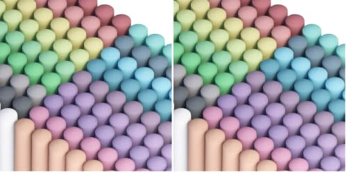 feela Sidewalk Chalk, 324 Pack 18 Colors Sidewalk Chalk Set For Kids Jumbo Chalk Bulk, Great for Kids Family, Paint on Sidewalk Wall School Driveway Blackboard Street Playground