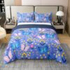 Feelyou Butterfly Duvet Cover 100% Cotton Breathable Soft King Size
