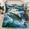 Feelyou Pike Fish Bed Sheets Set Kids Boys Queen