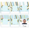 Feifeiya 48 Pcs Photo Nameplates for Desk Name Tags Labels Stickers with Photo Space Self-Adhesive Labels Bulletin Board Colorful Indoor Decoration for Desk Bins Cubbies Office Supplies (Rainbow)