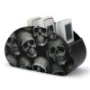 FekiLoot Black Skull TV Remote Control Holder with 5 Compartments