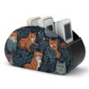 FekiLoot Cat Print TV Remote Control Holder with 5 Compartments