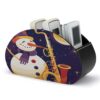 FekiLoot PU Remote Control Holder, Desktop Organizer with 5 Compartment