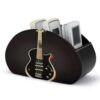 FekiLoot PU Remote Control Holder, Desktop Organizer with 5 Compartment