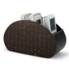 FekiLoot PU Remote Control Holder, Desktop Organizer with 5 Compartment