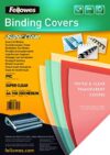 Fellowes Transparent Plastic Cover 150micron Pack of 100 53760