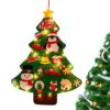 Felt Christmas Tree - DIY Craft String Light Wall Toy Gift for Kids