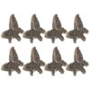 FELTECHELECTR 8pcs Decorative Butterfly Binder Clips Made of Sturdy Zinc Alloy with Strong Clamping Power and Portable Design, for Office and Home Organization of Documents, Photos, and Notes