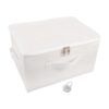 FELTECHELECTR White Discreet Non Woven Lockable Storage Bag 12.6x9.45x7.1in