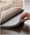 Felt Rug Pad Square 6x6-1/8 Inch Thick Cushion for 6' x 6' Carpet Mat Liner, Protection Cushioning for Hardwood Tile Floors Protective Comfort Insulation Underlay Keeps Area Rugs Securely in Place