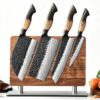 Felvixanor Damascus Steel Kitchen Knife Set 67-Layer Hammered Chef Knives