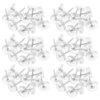 FENICAL 150pcs Plastic Thumb Tacks for Wall Art and Crafts, Round Flat Head Push Pins, Reusable Versatile Material Compatibility, for Bulletin Boards and Canvas Hanging