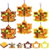 Fennoral 24 Pack Fall for Jesus Maple Leaf Craft Kit for Kids Bulk