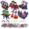 Fennoral 24 Pack Halloween Poke in Art Craft Kit for Kids
