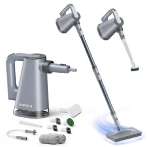 FEPPO Steam Mop & Detachable Handheld Steam Cleaner for Home and Floor (Gray)