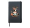 Feral Girl Autumn Pumpkin Season Autumn Leaves Fall Season Hardcover Journal, Black