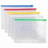 FERENLI 20 Pack 9.1x6.7 Inch Zipper Pouches Clear Plastic File Folders