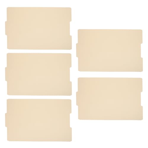 FESTFENDS 5pcs Beige Manila File Folder for Document Storage and Business Paperwork Filing, Made of Sturdy Paper with Spacious Design and Easy Identification, for Classroom and School