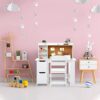 Festisoul Functional Kids Desk and Chair Set - Wooden Table