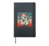 Festive spirit adorable Christmas llama holiday lights love Hardcover Journal, Black