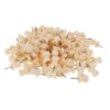 FewNvWa 80 Pieces Wooden Push Pin Drawing Pins Wooden Thumb Tacks Office Thumbtack Decorative Push Pins Compact Box Storage Easy to Carry Su, Straw hat Nail