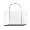 FewNvWa Acrylic Book Rack Acrylic Book Holder Magazine Stand Desktop Organizer with Handle Clear Acrylic Construction Suitable for Office Desk Home Study Libr, Transparent