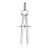 FewNvWa Compass Drawing Tool for Students, Silver, Single Spring dividers