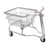 FewNvWa Mini Shopping Cart Basket Trolley Organizer Metal Model Decor Pretend Play Cart Toy with Carbon Steel Frame and Tip Resistant Design Suit, Argent and Pink