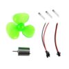 FewNvWa Mini Wind Generator Wind Generator Science Kit with DIY Assembly LED 360 Degree Orientation Body Suitable for Teaching, 4 Pcs