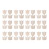 FewNvWa Wood to Paint Wooden Craft Easy Installation Lightweight Practical Centerpieces Home Ornaments for Tabletop, 12 Pieces