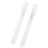 FGDTREE 2Pcs Refillable Empty Paint Pen Empty Marker Flat or Round Tip Pen for Painting on Wood Fabric Canvas Wall Glass Markers