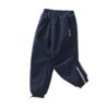 Fhstroonace Girls Jogger Pants Elastic Waist Fleece Lined Sweatpants Navy