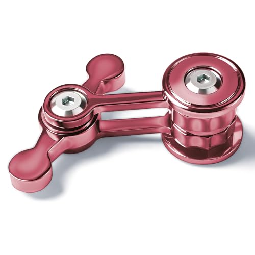 Fidget Spinner for Adults, Metal Silent Figette Office Desk Toy Quiet Cool Gadgets Gifts for Teen Boys Kid Anxiety Stress Relief Calm Down Sensory Autism Autistic ADHD Airplane Travel (Red)