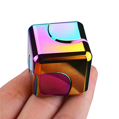 Fidget Spinner Toys Cube Adults Metal Fidgets Cool Stuff Desk Gadgets Office Toy for Teen Boy Small Anxiety Figette Sensory Toy ADHD Tool Fingears Figet Stress Gifts Easter Basket Stuffers Teen Boys