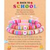 FIEEFX Back to School First Day of School Bracelets Gifts