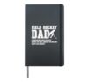 Field Hockey Dad Of A Field Hockey Player Father Definition Hardcover Journal, Black