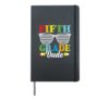 Fifth Grade Dude Funny Back To School Kids Toddlers Hardcover Journal, Black
