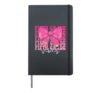 Fifth Grade Vibes Women Girls Pencil Bow Back To School Hardcover Journal, Black