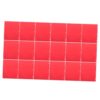 File Folder with Double Pockets 18pcs Plastic Red Foldable for Office