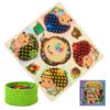 Fine Motor Hedgehog Wooden Hedgehog Interactive Learning Games