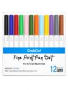Fine Point Pens for Cricut Maker 3/4 & Explore 4/Air 2, 12 Colors, 0.4mm