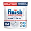 Finish Free & Clear Dishwasher Pods, Dye & Fragrance Free Detergent, 84 ct.