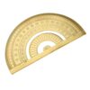 Fiocias Math Geometry Tool Ruler Set with Triangle Ruler Straight Ruler Jewelry Measuring Tool Crafted from Brass Suitable for Engineers, Protractor