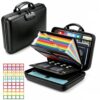 Fireproof Document Organizer with Lock Accordion Important Documents Box