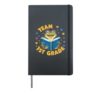 First 1st Grade Frog Lover Back To School Student Teacher Hardcover Journal, Black