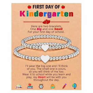 First Day of Kindergarten Girl Bracelet Mommy and Me Back to School Gifts