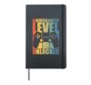 First Day of Kindergarten Level Unlocked Back To School Kids Hardcover Journal, Black