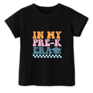 First Day of Preschool Shirt Pre K Shirts for Girls Boys Toddler Kids 2T 3T 4T Prek Cotton Tee 1st Day of Preschool Gift