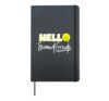 First Day Of School Hello Second Grade Teacher Hardcover Journal, Black