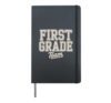 First Grade Teacher Design For Men Women Kids Elementary Hardcover Journal, Black
